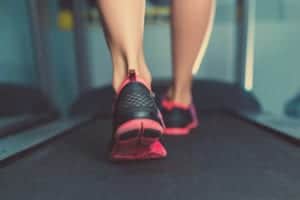 woman on treadmill