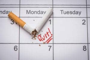 quit smoking goal calendar
