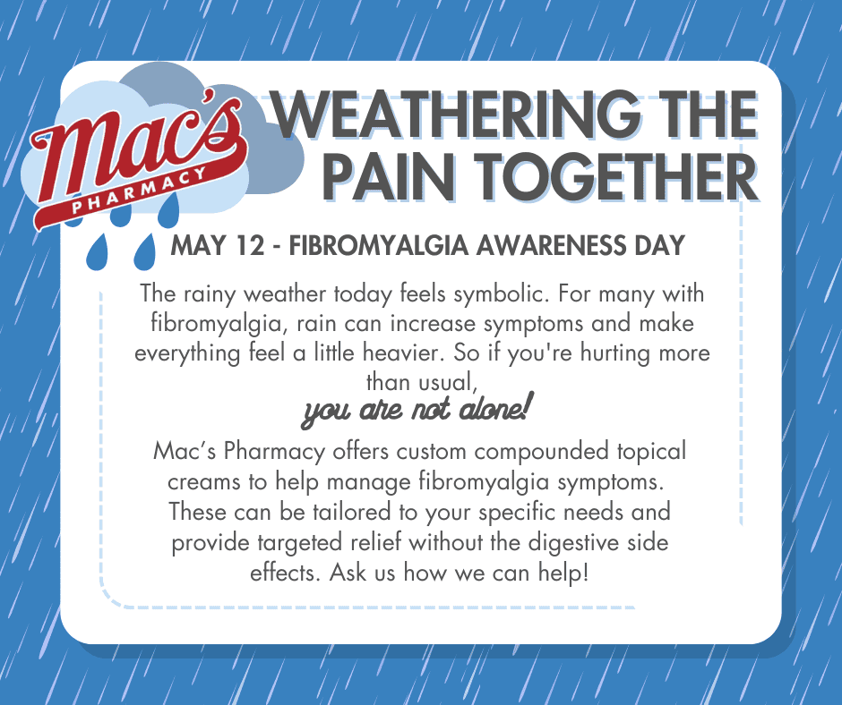 fibromyalgia awareness day at Macs pharmacy