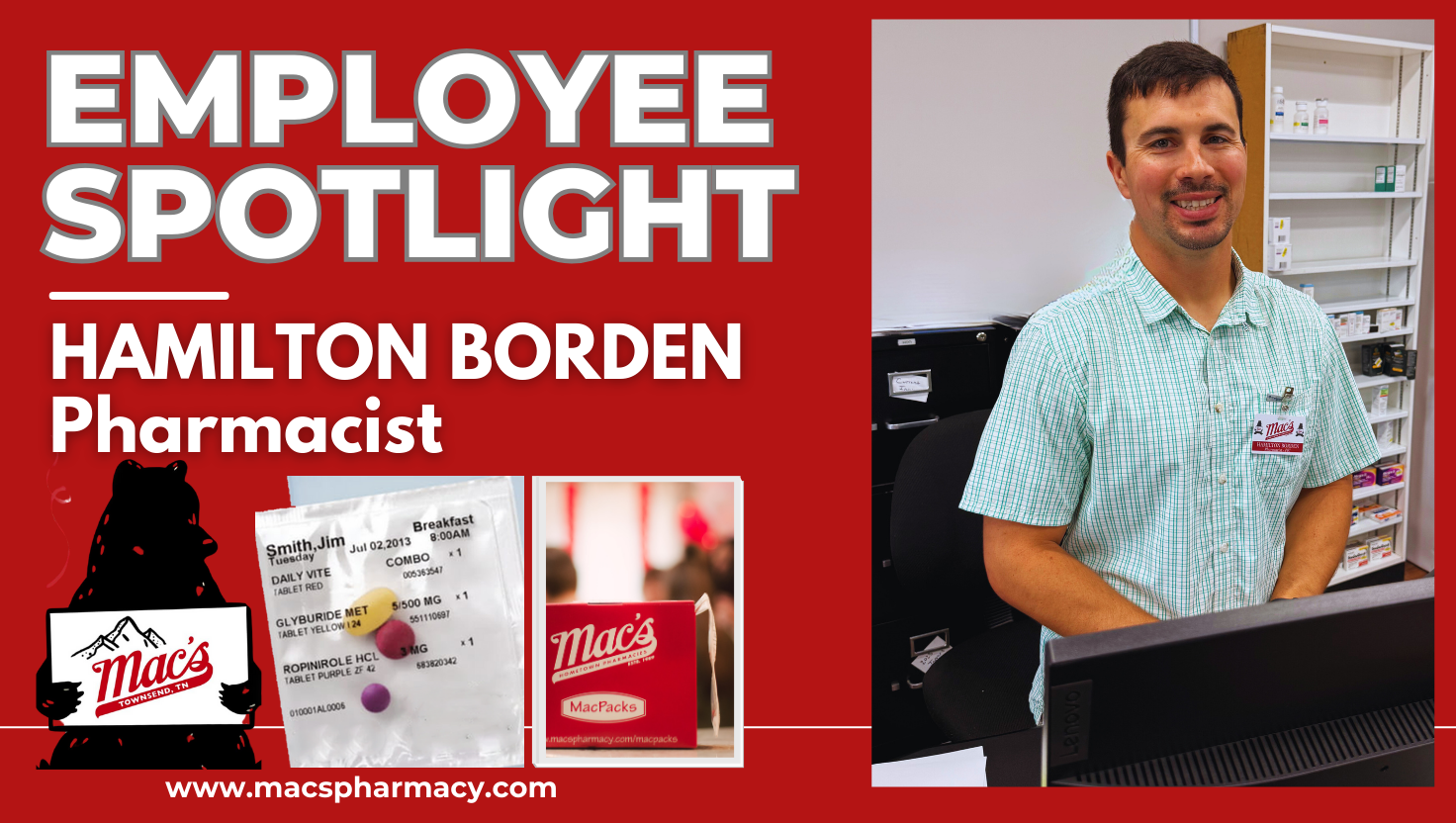 HAMILTON BORDERN PHARMACIST MACS PHARMACY